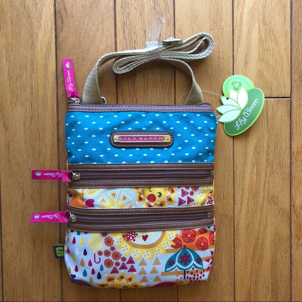 (SOLD) Lily Bloom Karma Print Crossbody Purse Sold